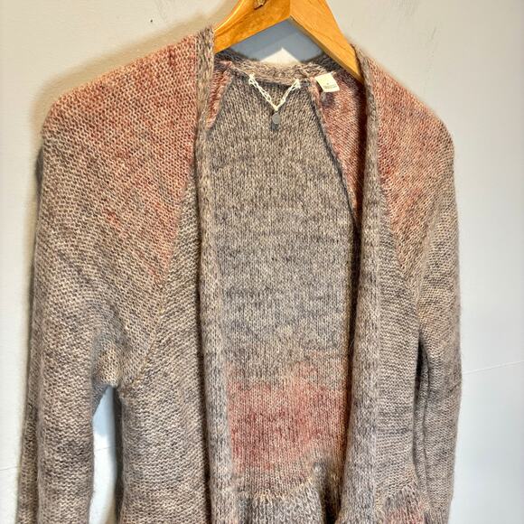Anthro Knitted & Knotted Cody Peplum Open Front Cardigan Sweater - size Small - Picture 3 of 8